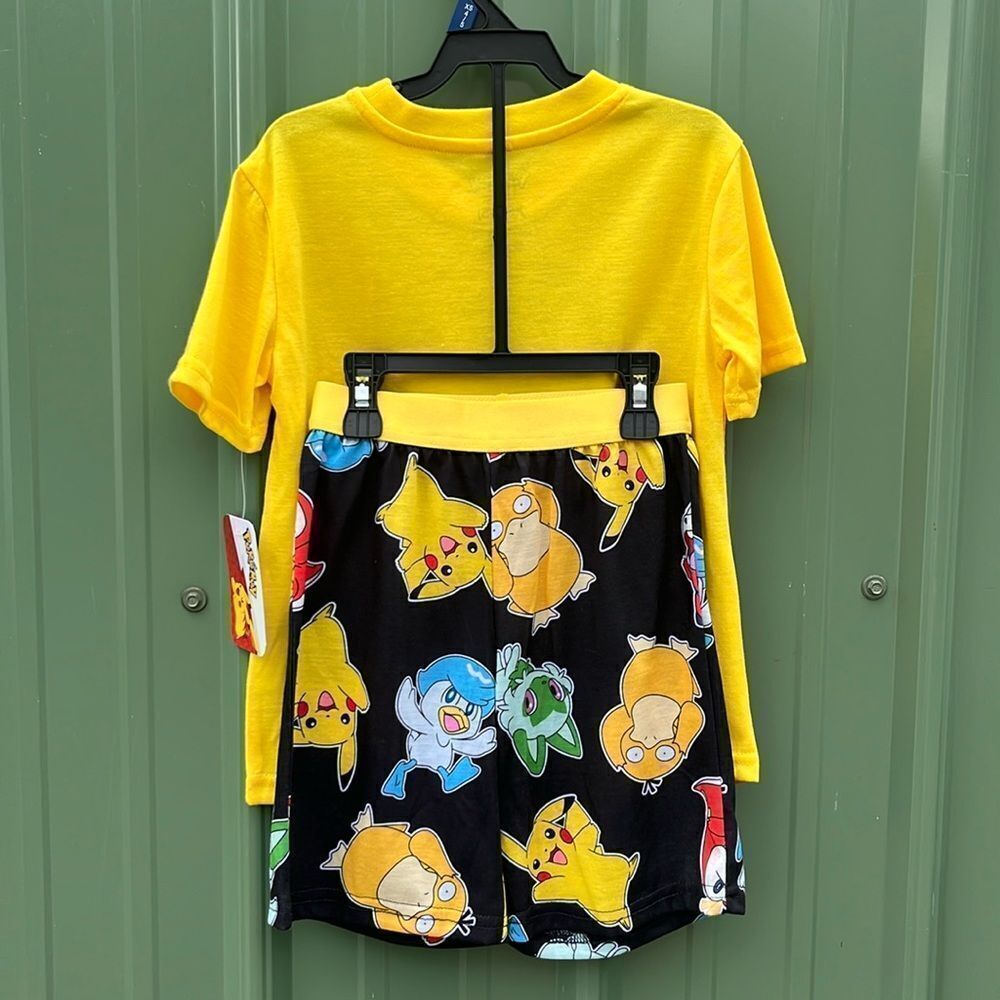 Pokémon & Transformers Graphic Print Tee & Shorts Sleep 2, 2-Piece Sets Size XS - Picture 5 of 7